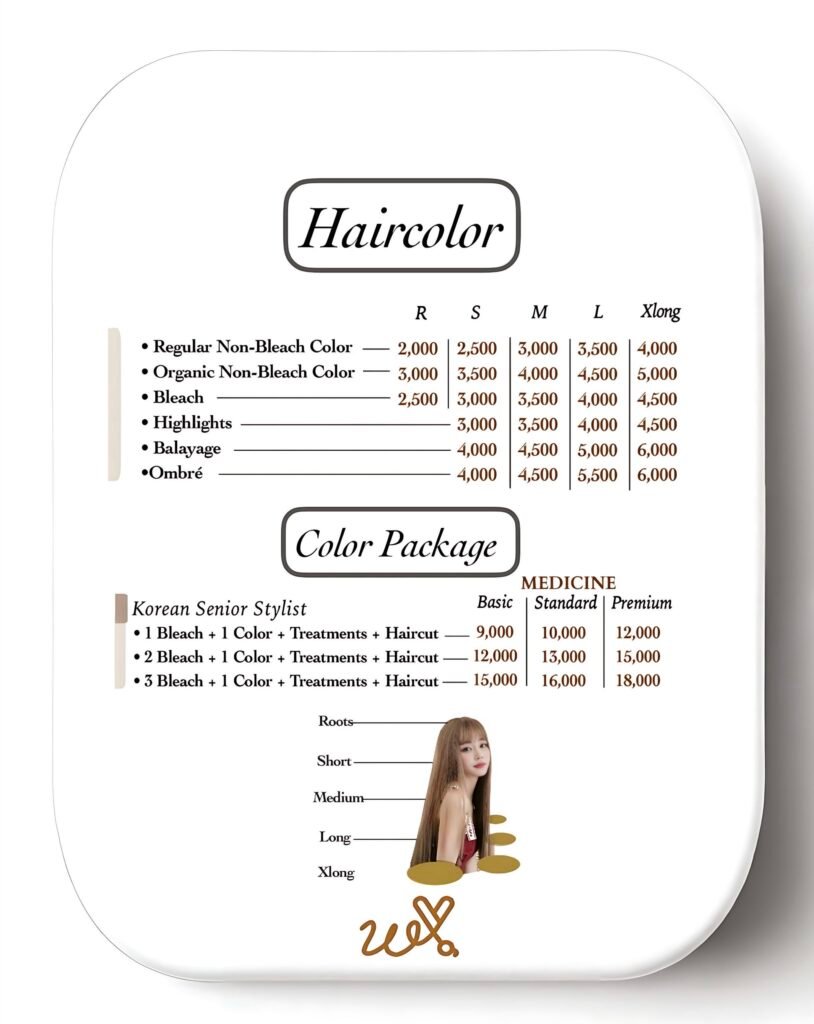 HAIR COLOR AND COLOR PACKAGE NEW DECEMBER