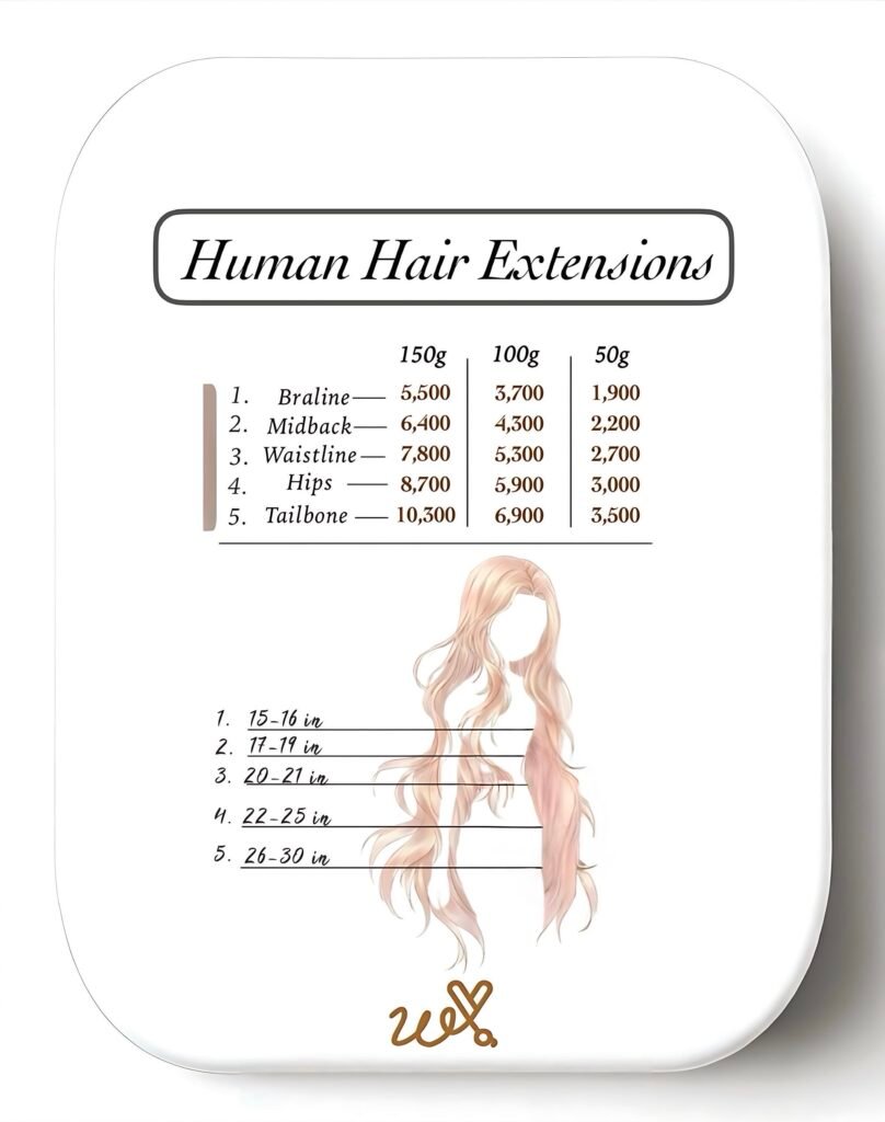 HUMAN HAIR EXTENSION NEW DECEMBER